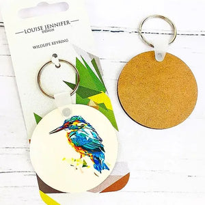 Bird themed Hardwood Keyrings by Louise Jennifer Design