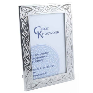 Small Celtic Pewter Photo Frame