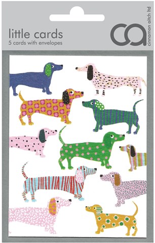 Pack of 5 Little Cat / Dog Cards - Blank by Cinnamon Aitch