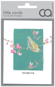 Thank You Pack of 5 Little Cards - Blank by Cinnamon Aitch