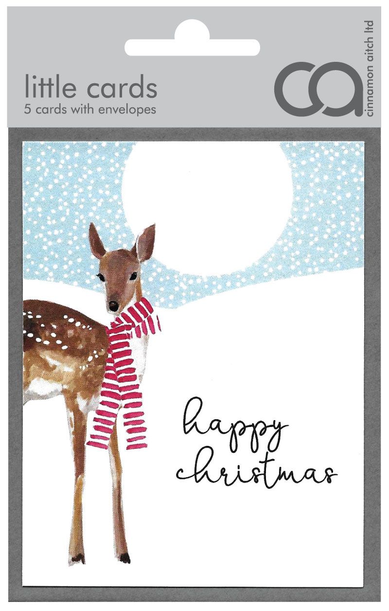 Christmas little packs of 5 cards by Cinnamon Aitch