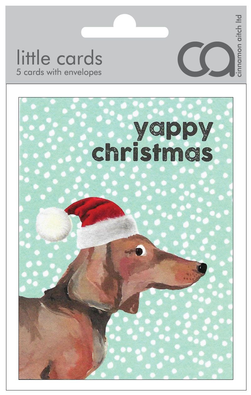 Quirky Christmas little packs of 5 cards by Cinnamon Aitch