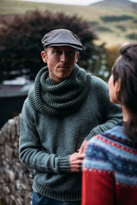 Corry Tonal Cowl - Made in Scotland by Eribe Knitwear