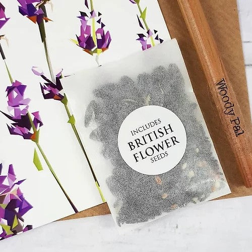 Flower Pattern - Mixed Flower Seed Cards by Louise Jennifer Design
