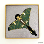 Load image into Gallery viewer, Luna Moth Brooch - Jade Green Made by MissJ Designs
