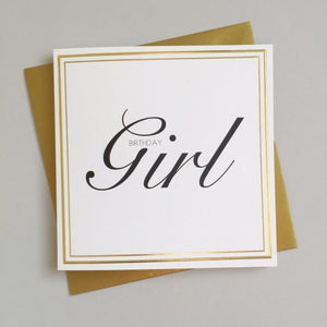 Birthday Always Sparkle - Luxe SQ Gold Rimmed Cards