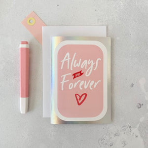 Romantic Always Sparkle - Made You Smile Card