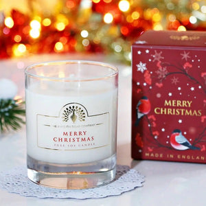 Christmas Scented Soywax Vegan Candle - Merry Christmas