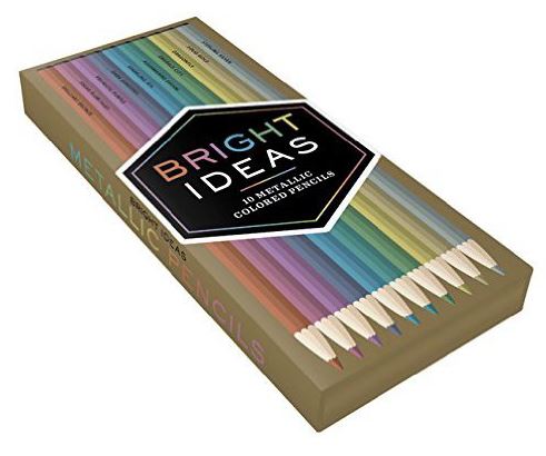 Bright Ideas 10 Metallic Coloured Pencils