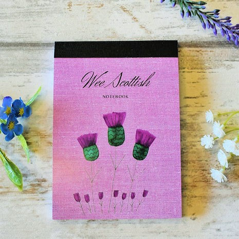 Mini Scottish Thistle Notebook by Deborah Cameron