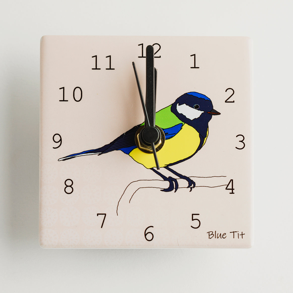 Mini Blue Tit Clock by Dibujo Design