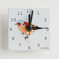 Mini Chaffinch Clock by Dibujo Design