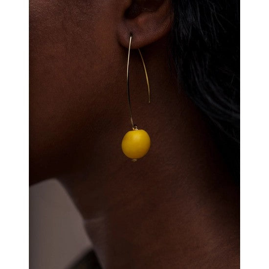 Minimal Drop Earrings Made by Pretty Pink Eco Jewellery