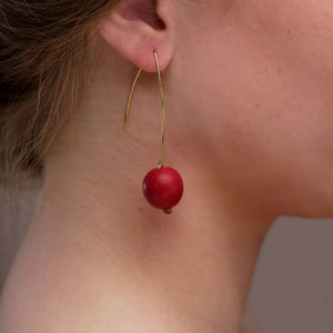 Minimal Drop Earrings Made by Pretty Pink Eco Jewellery