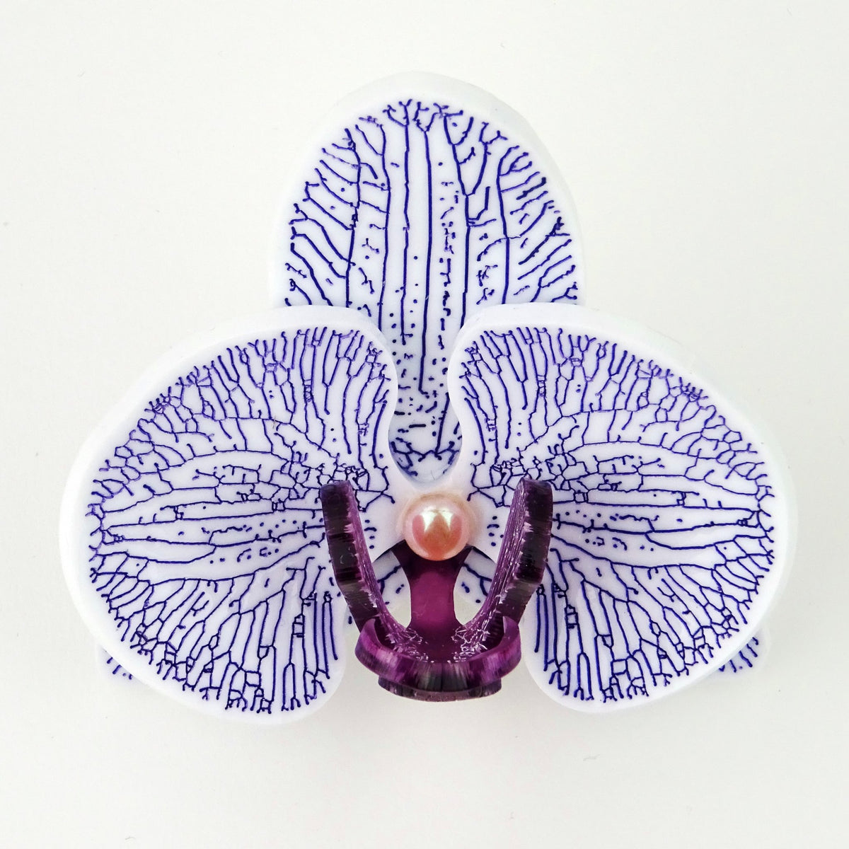 Orchid Brooch Made by Miss J Designs