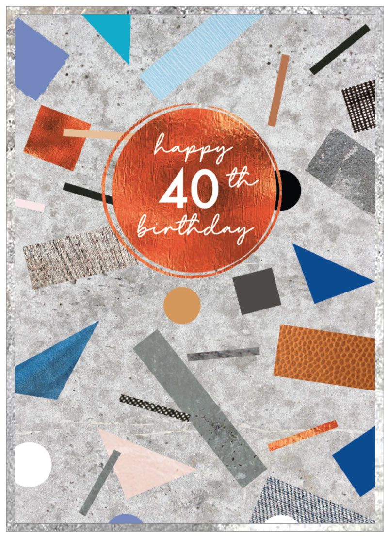 Cobalt Age Birthday Cards 16 - 70 yrs