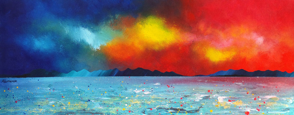 Isle of Mull Small Mounted Prints by Andy Peutherer