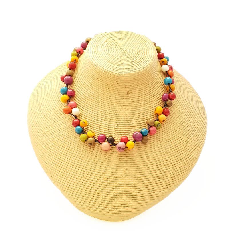 Pretty Pink Acai Berry Short Necklaces