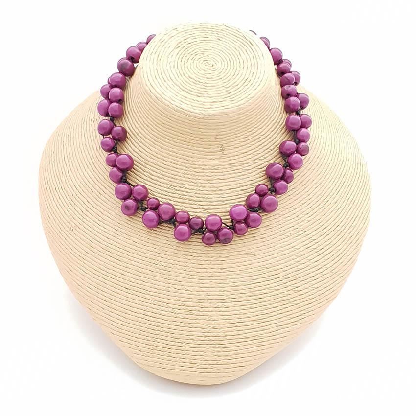 Pretty Pink Acai Berry Short Necklaces