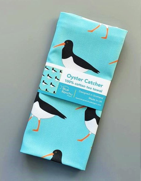 Oyster Catcher Tea Towel By Blue Ranchu Designs