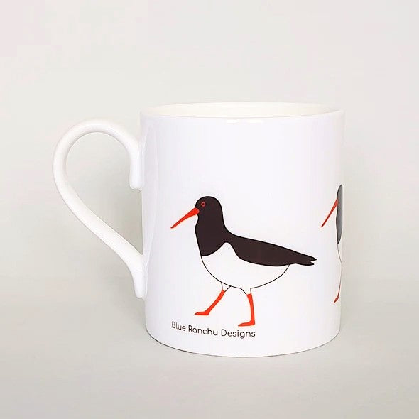 Oyster Catcher Bone China Mug by Blue Ranchu Designs