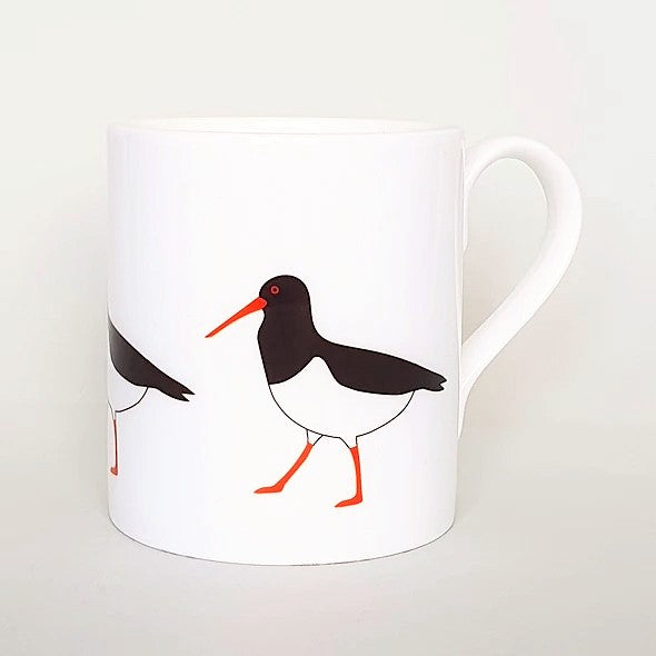 Oyster Catcher Bone China Mug by Blue Ranchu Designs