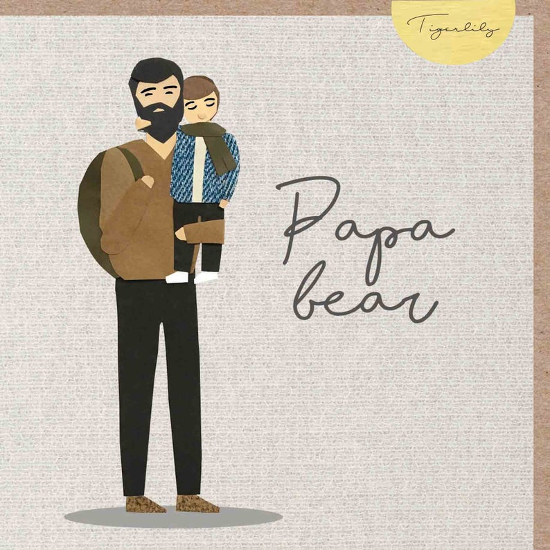 Papa Bear Card by Tigerlily