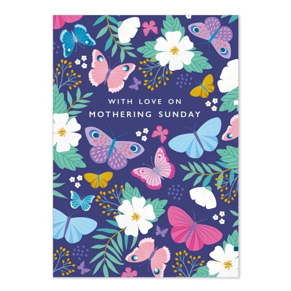 Butterflies Mother's Day Card by Klara Hawkins