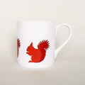 RED SQUIRREL Bone China Mug by Blue Ranchu Designs