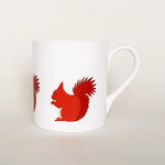 Load image into Gallery viewer, RED SQUIRREL Bone China Mug by Blue Ranchu Designs
