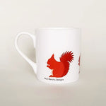Load image into Gallery viewer, RED SQUIRREL Bone China Mug by Blue Ranchu Designs
