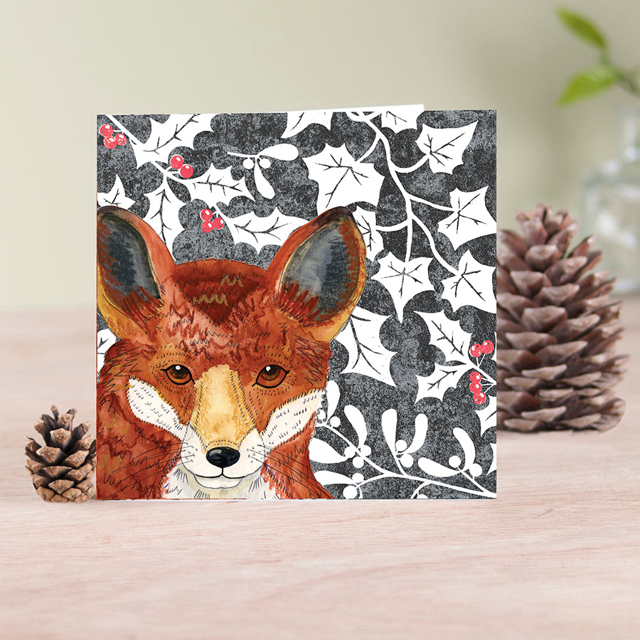 Wild Wood Red Fox Xmas Card