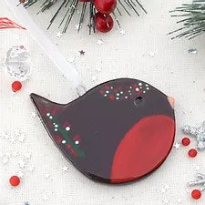 Berry Crown Robin Ceramic Decorations