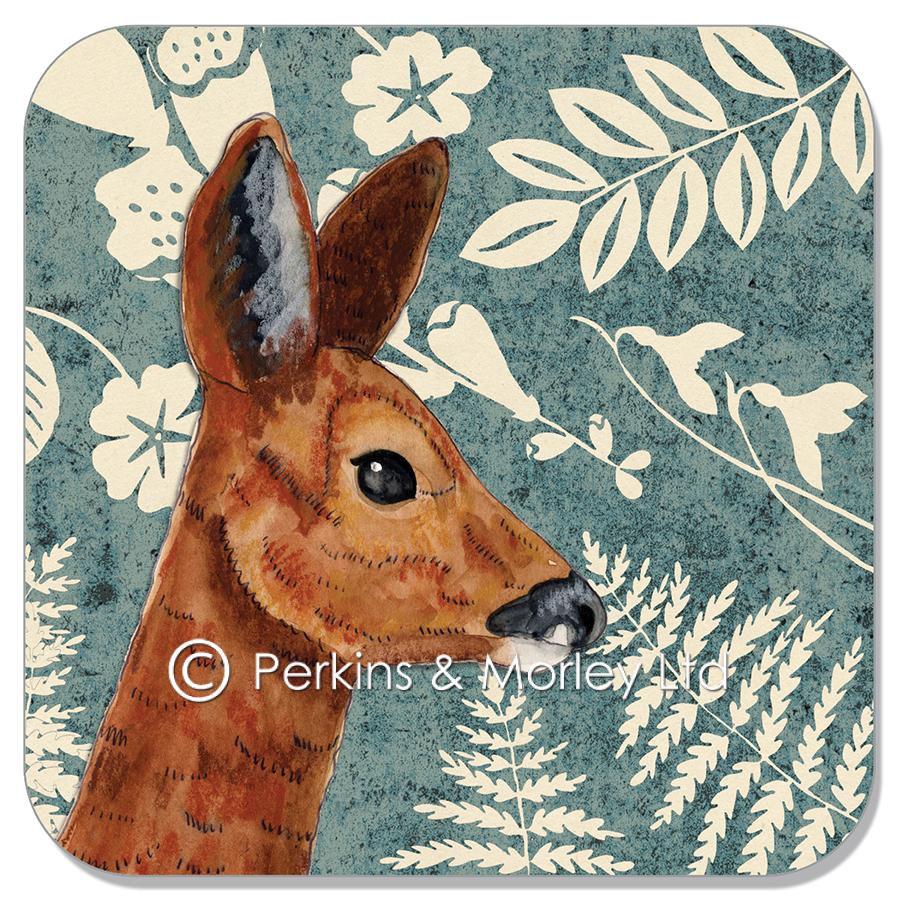 Wild Wood Animal Coasters by Perkins & Morley