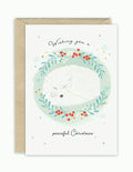 Snow Fox Christmas Card by Emma Bryan Design
