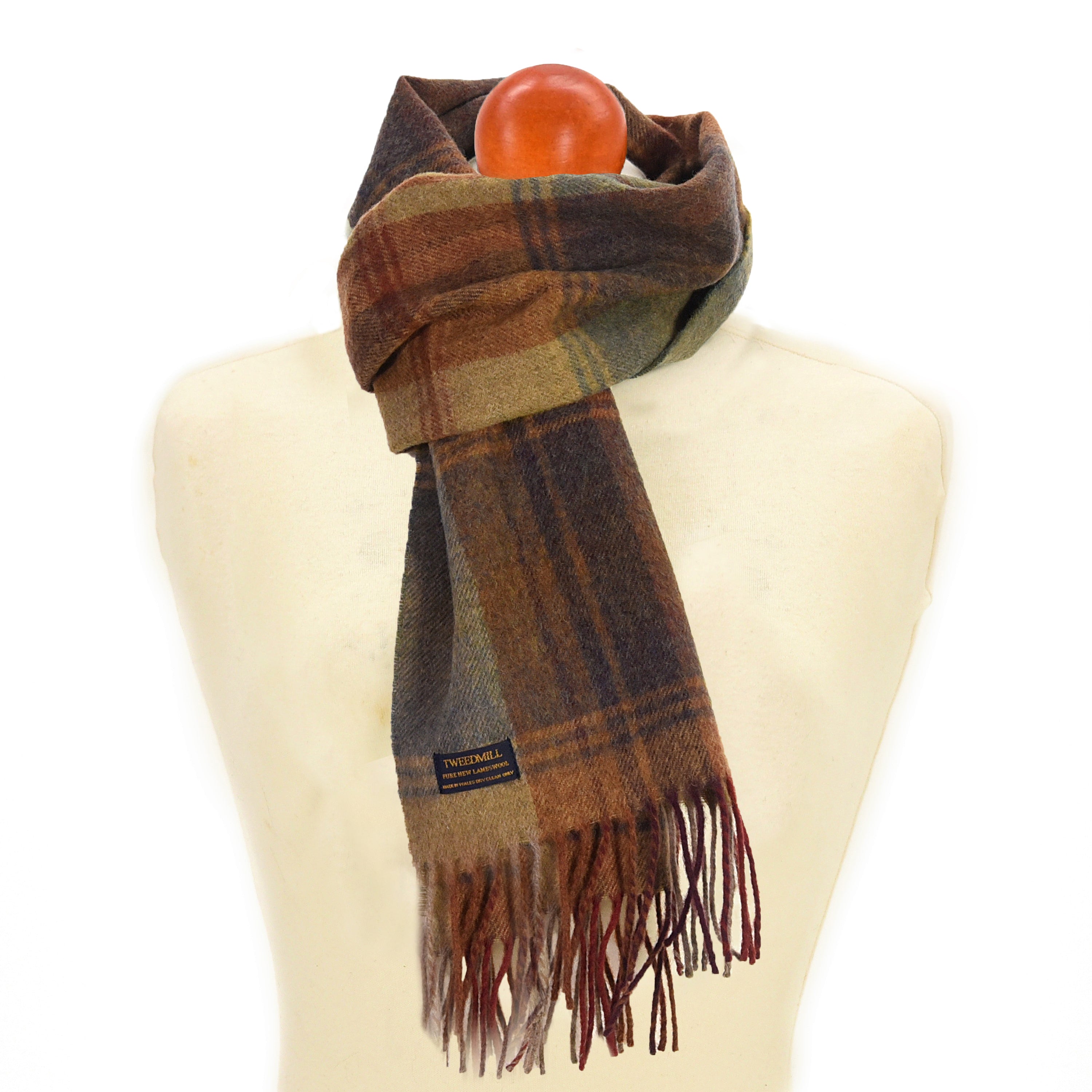 Country Check - Jura Lambswool Fringe Scarf
