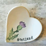Load image into Gallery viewer, Scotland Thistle Heart Shaped Trinket Dish
