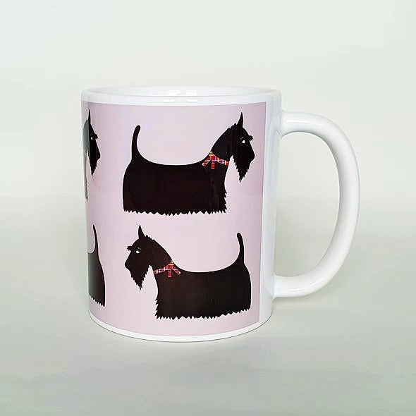 Scottish Terrier (Scottie Dog) Earthenware Mug by Blue Ranchu Designs