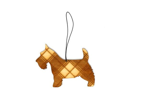 Tartan Wooden Decoration by Caroline Wolfe Murray