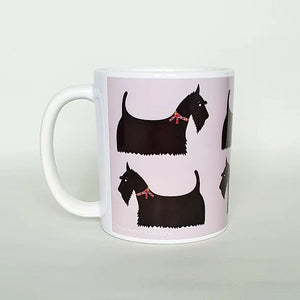 Scottish Terrier (Scottie Dog) Earthenware Mug by Blue Ranchu Designs