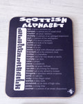 Scottish Alphabet Coaster by Brave Scottish Gifts