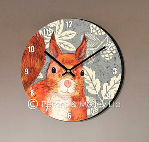Squirrel Clock by Perkins & Morley
