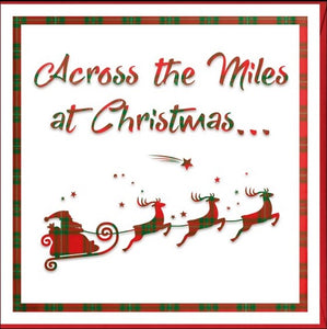 Tartan - Across the Miles at Christmas Card