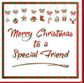 Tartan - Merry Christmas Special Friend Card STX 055