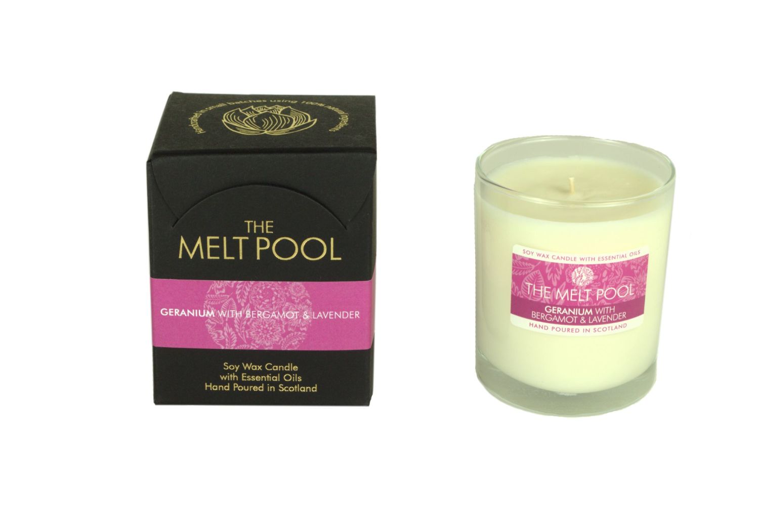 Luxury Boxed Melt Pool Candle, Made in Scotland