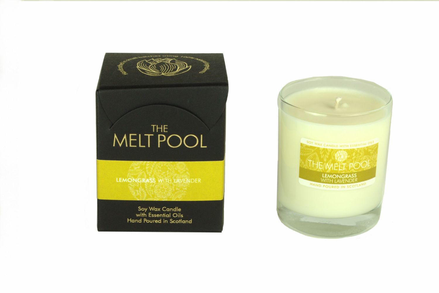 Luxury Boxed Melt Pool Candle, Made in Scotland