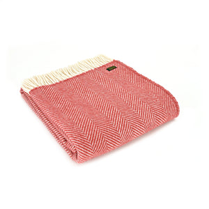 Fishbone Large Throw - Pure New Wool Made in the UK by Tweedmill