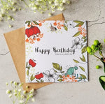 Load image into Gallery viewer, Floral Happy Birthday &#39;Today it&#39;s all about you&#39; Cards designed by Ilana Ewing
