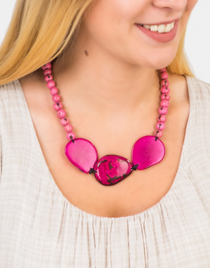 Marble Trio Necklace by Pretty Pink