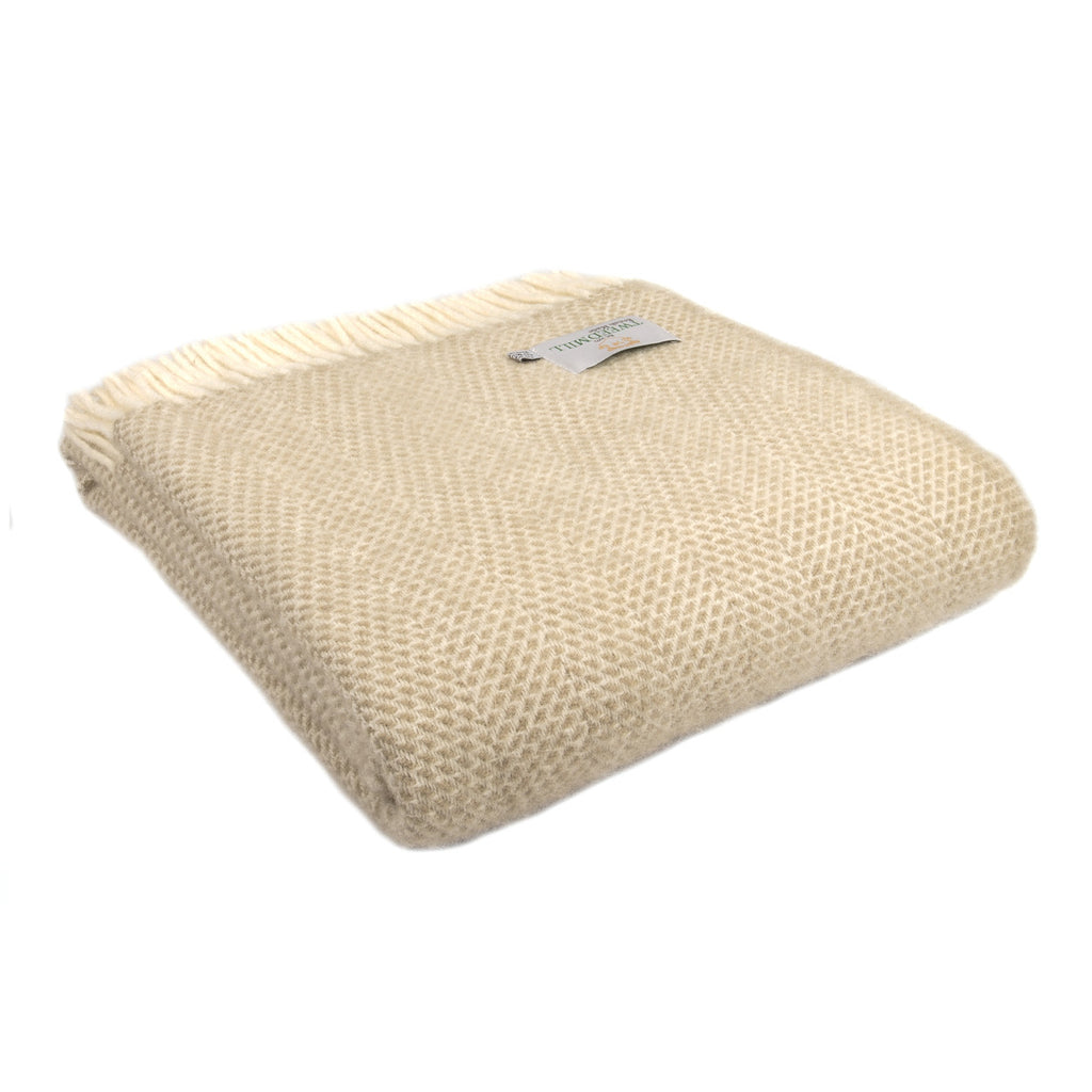 Beehive Large Throws - Pure New Wool Made in the UK by Tweedmill